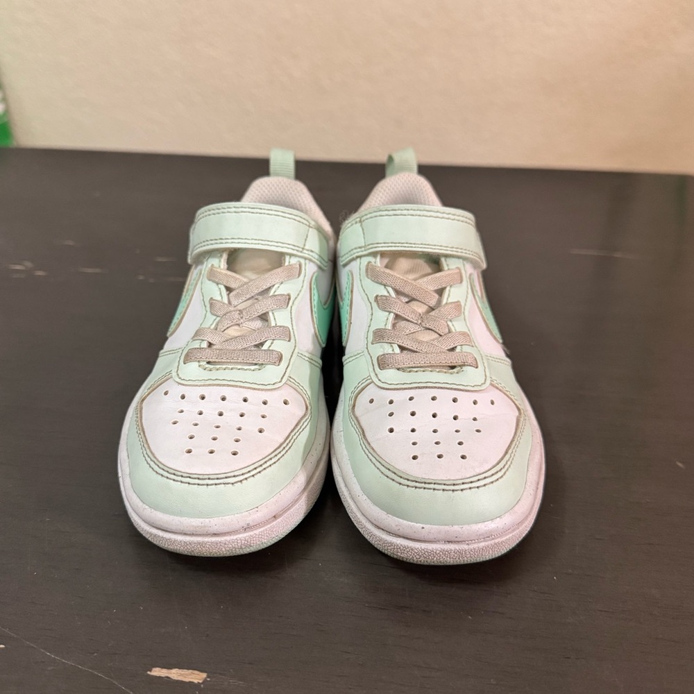 Nike - Court Borough Low Grey, White, and Mint - Size 11 Toddler